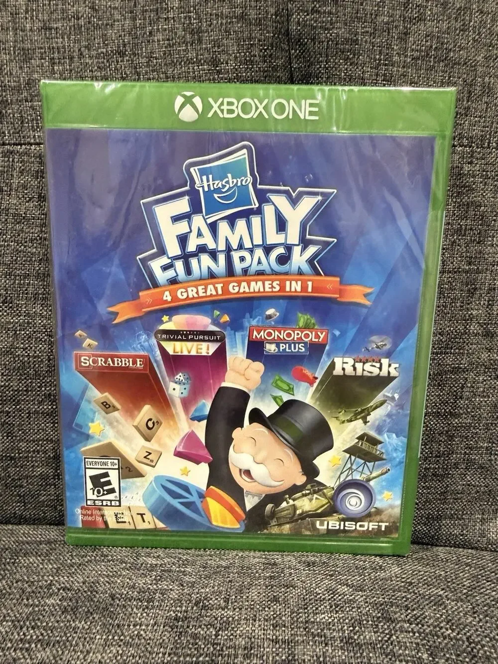 Hasbro Family Fun Pack (Microsoft Xbox One, 2015) New Sealed 4 Classic Games